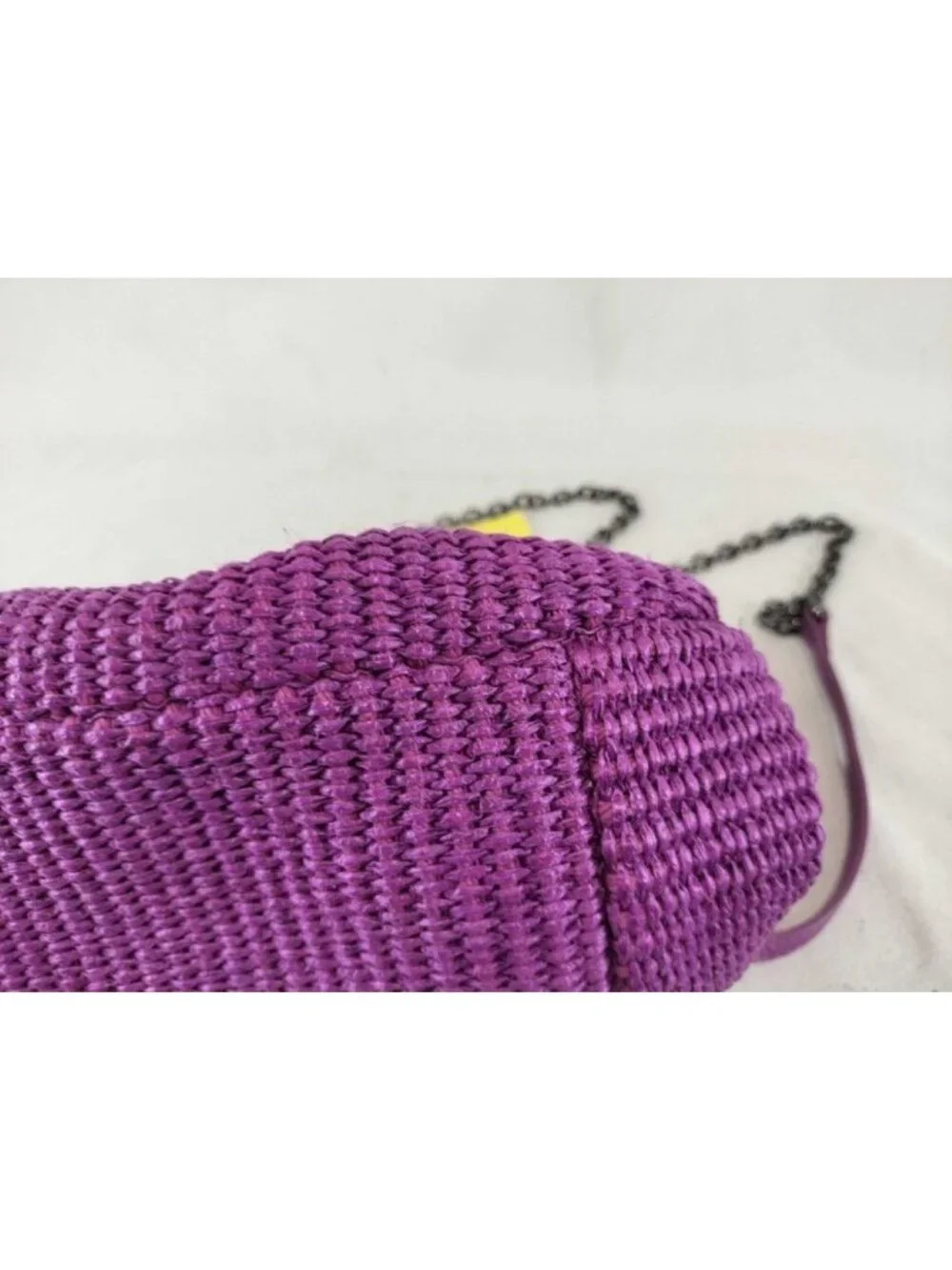Max Mara Maxmara Weekend Shoulder Bag Pasticino Purple Cotton Chain